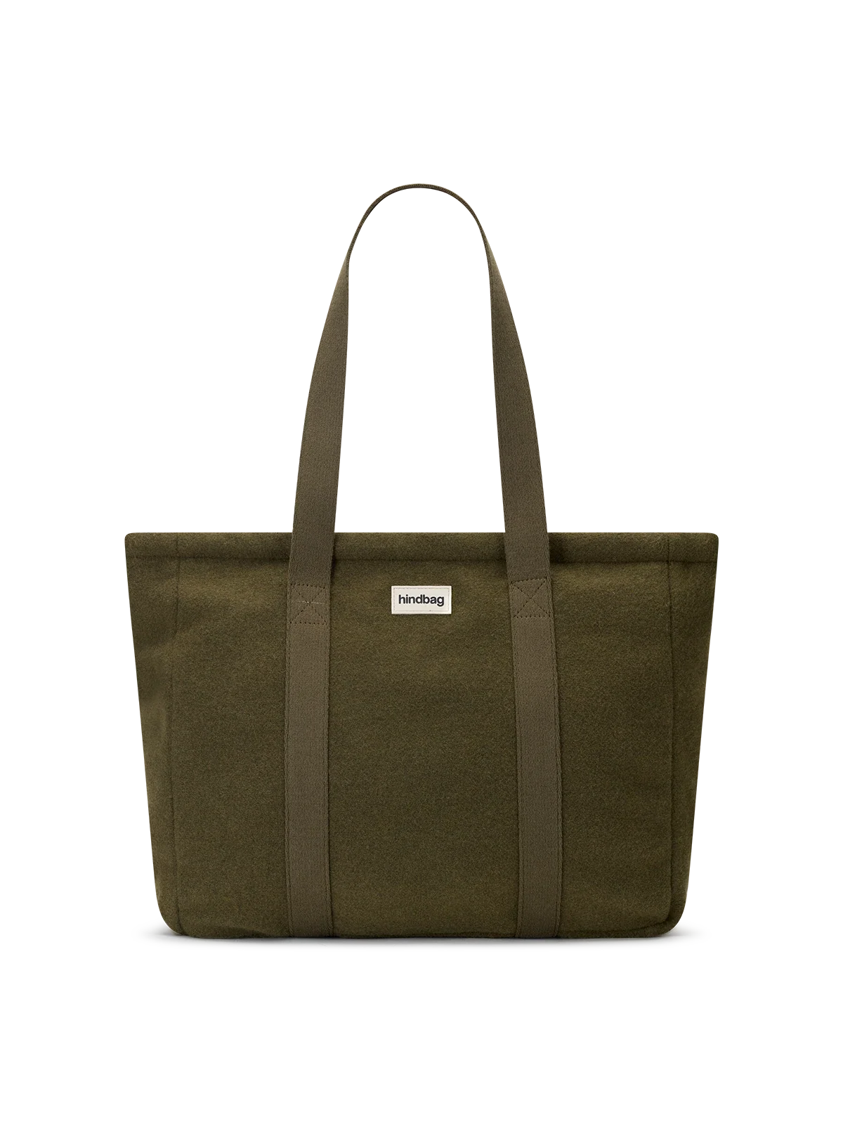 Shopper Cesar khaki wool effect