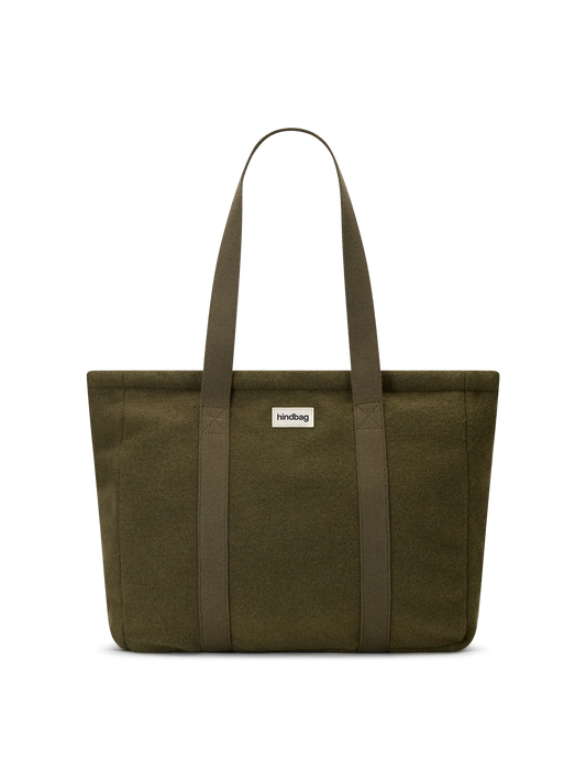 Shopper Cesar khaki wool effect