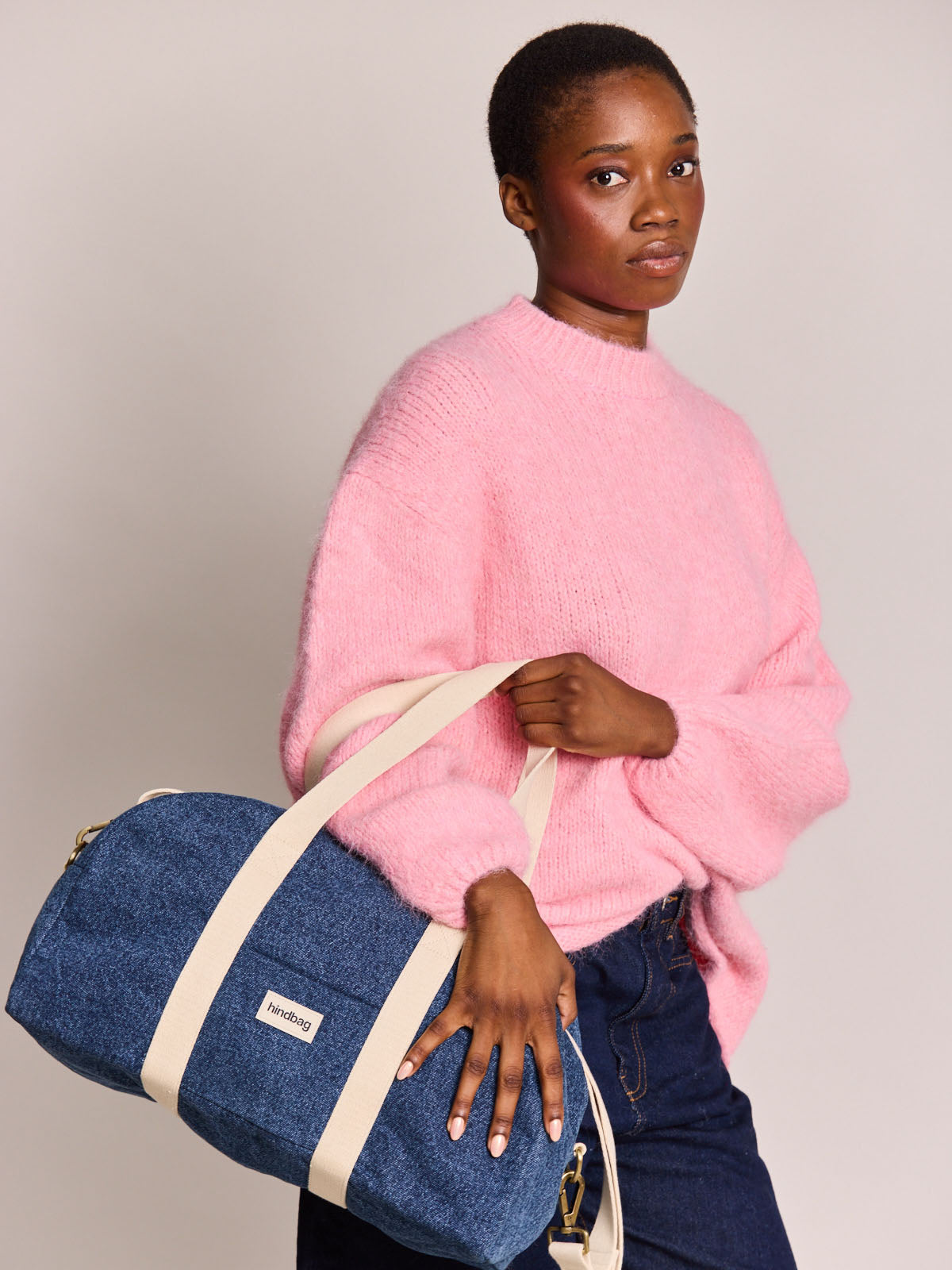 Charlie dark bleu denim weekender