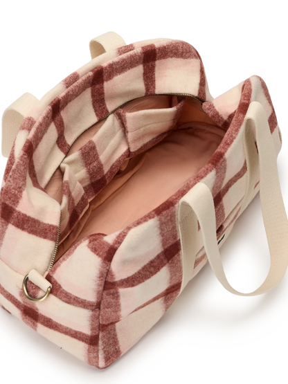 Charlie pink tartan Weekender