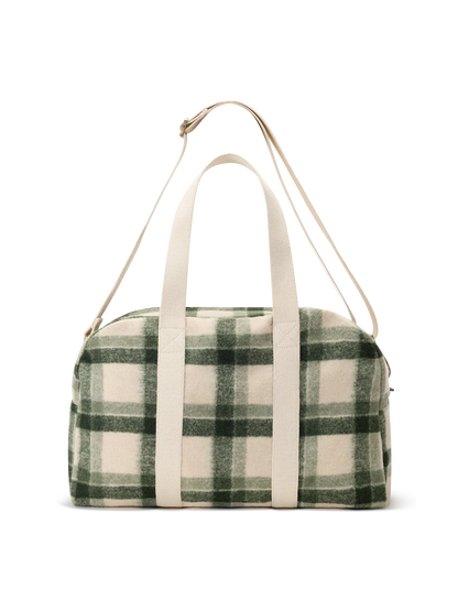 Charlie green tartan weekender