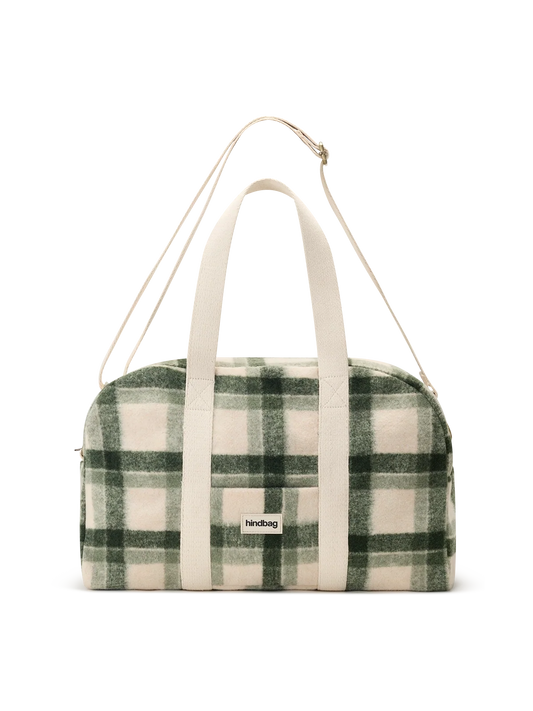 Charlie green tartan weekender