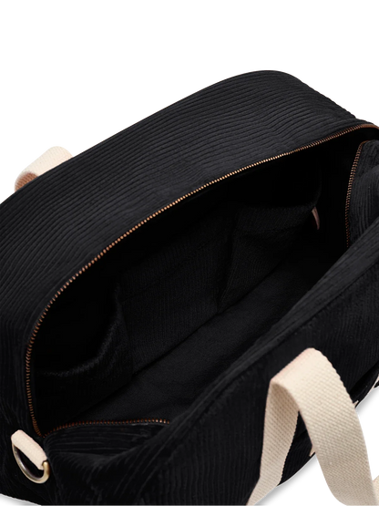 Charlie black corduroy Weekender