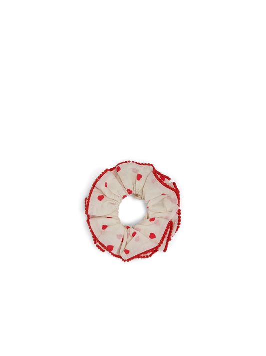 Carmine Love Ruffle Scrunchie