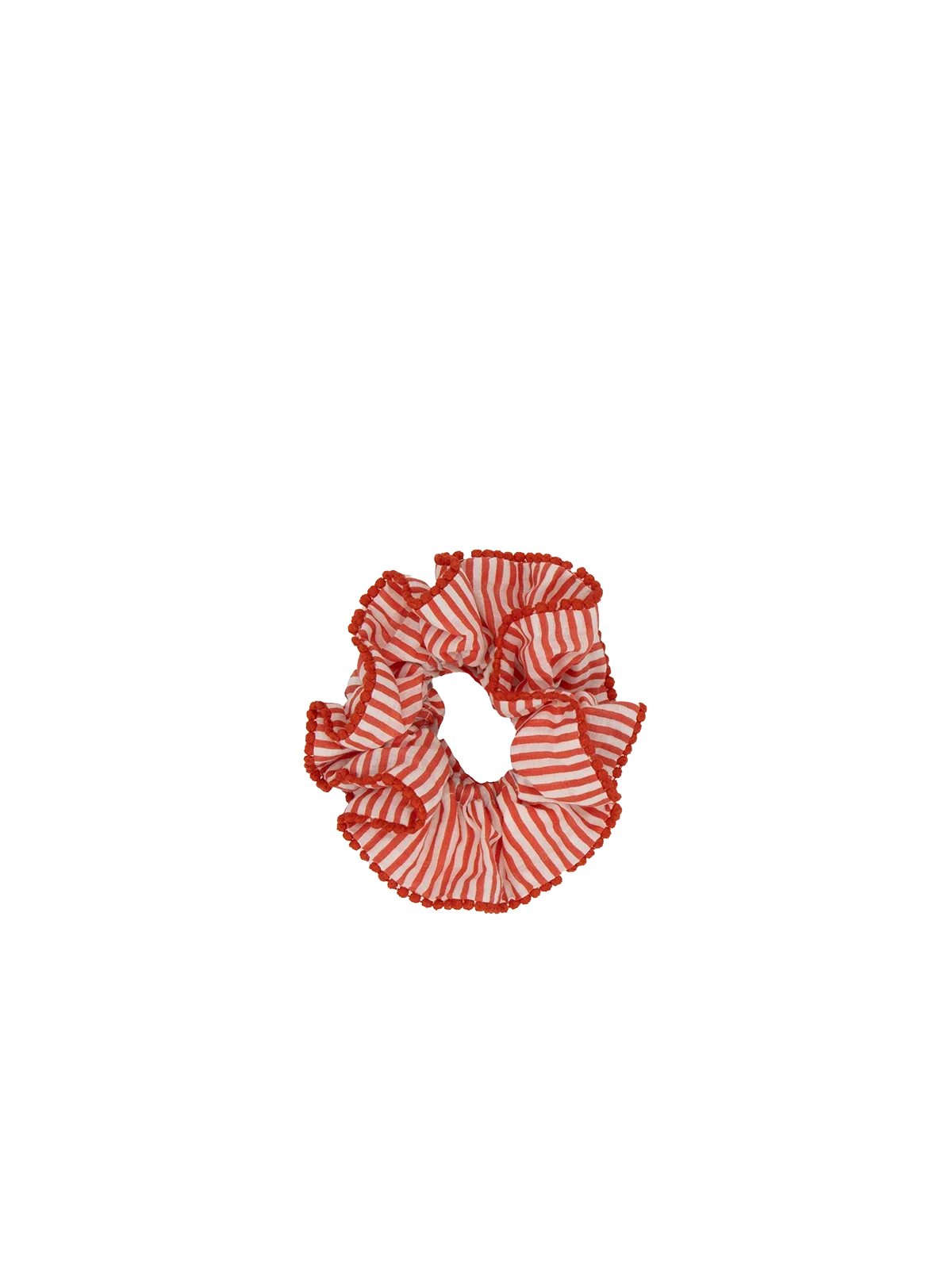 Frilly Scrunchie Red Stripes