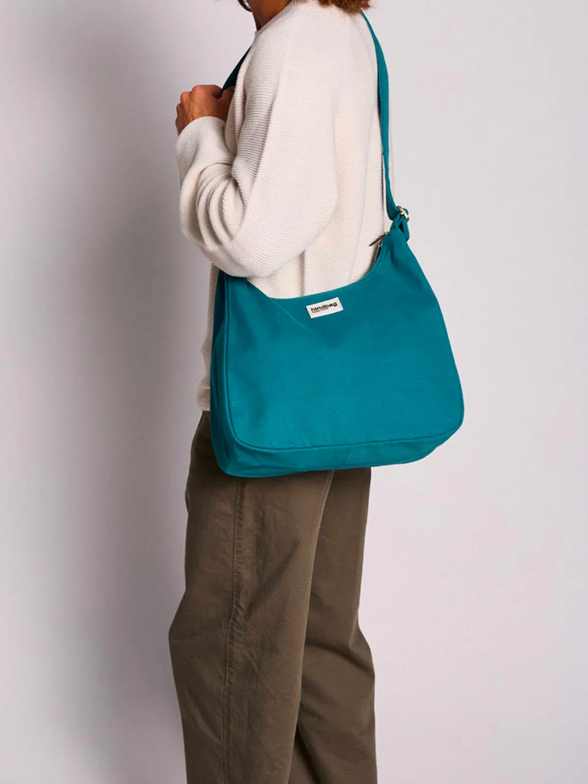 Claire Peacock Blue Hobo Bag