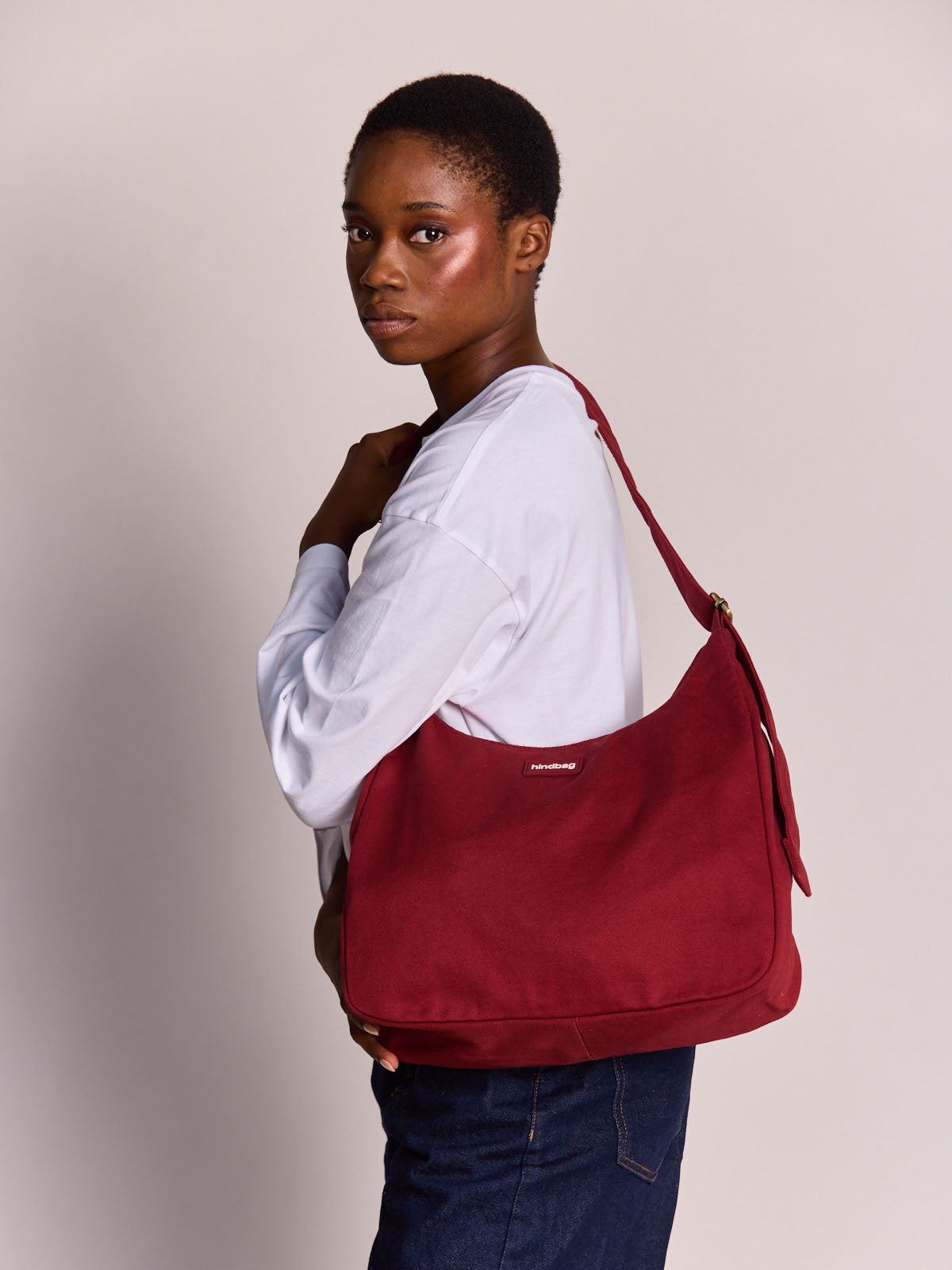 Claire burgundy crossbody bag