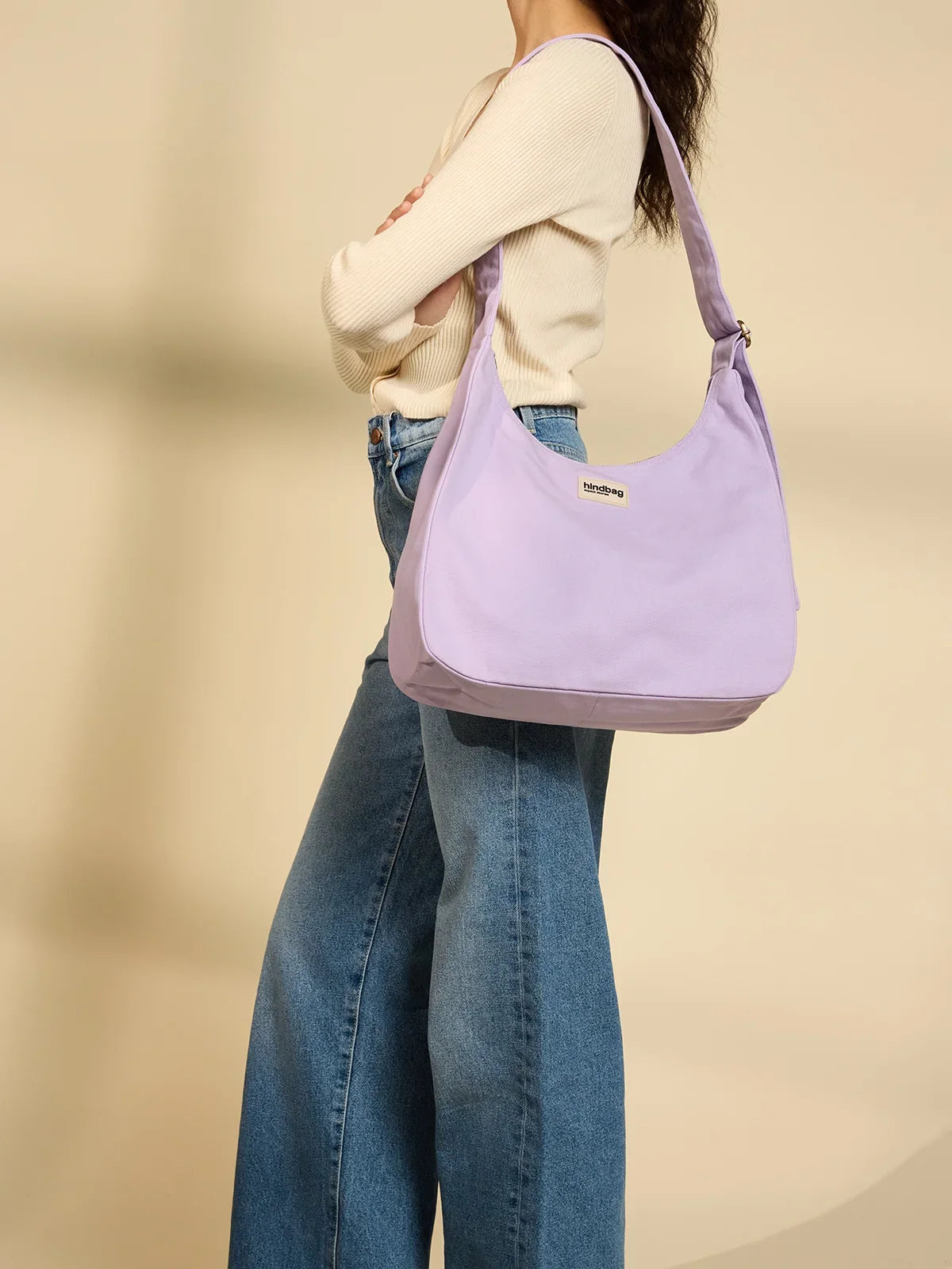 Claire Lilac Hobo Bag