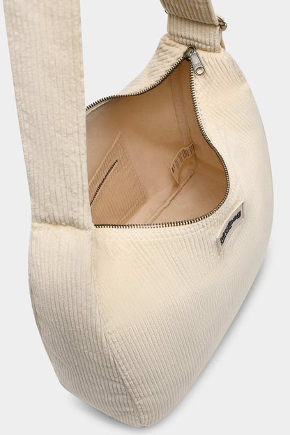 Claire cream corduroy Crossbody