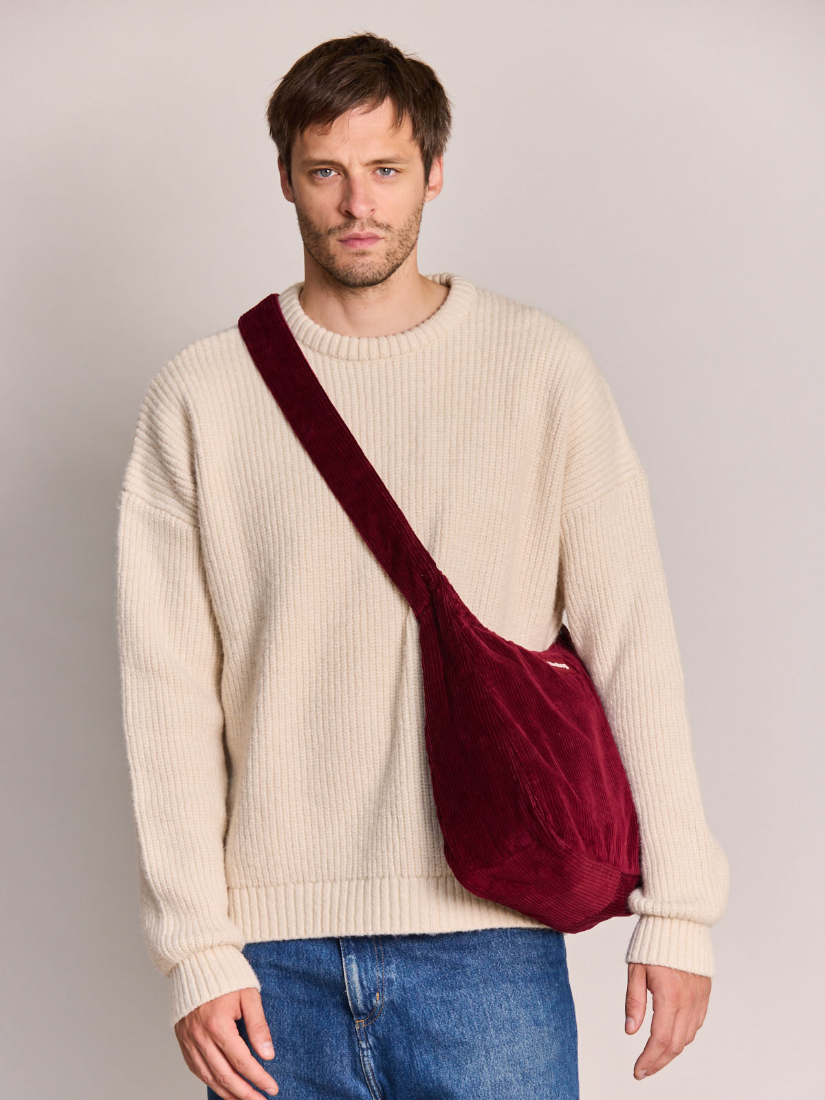 Claire burgundy corduroy Crossbody