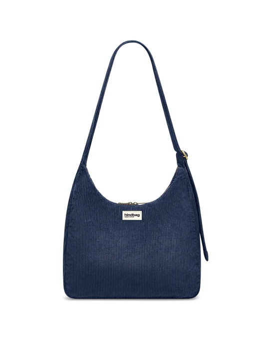 Claire Navy Corduroy Hobo Bag
