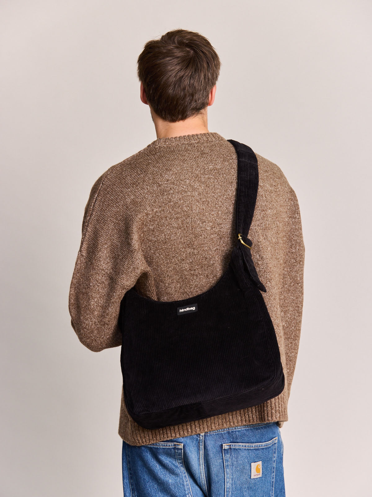 Claire black corduroy Crossbody