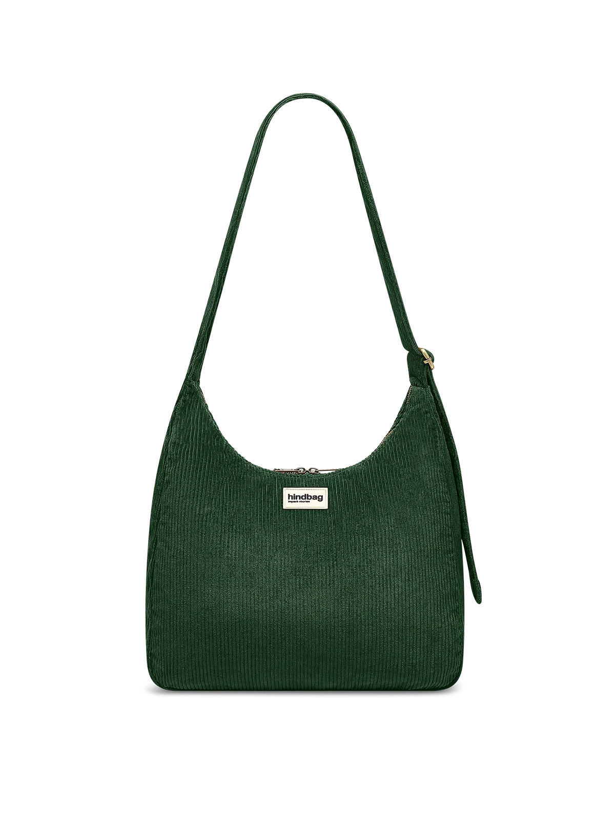 Claire Pine Green Corduroy Hobo Bag