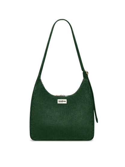 Claire Pine Green Corduroy Hobo Bag
