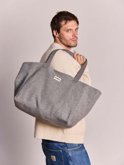 Claude granite wool effect Tote bag