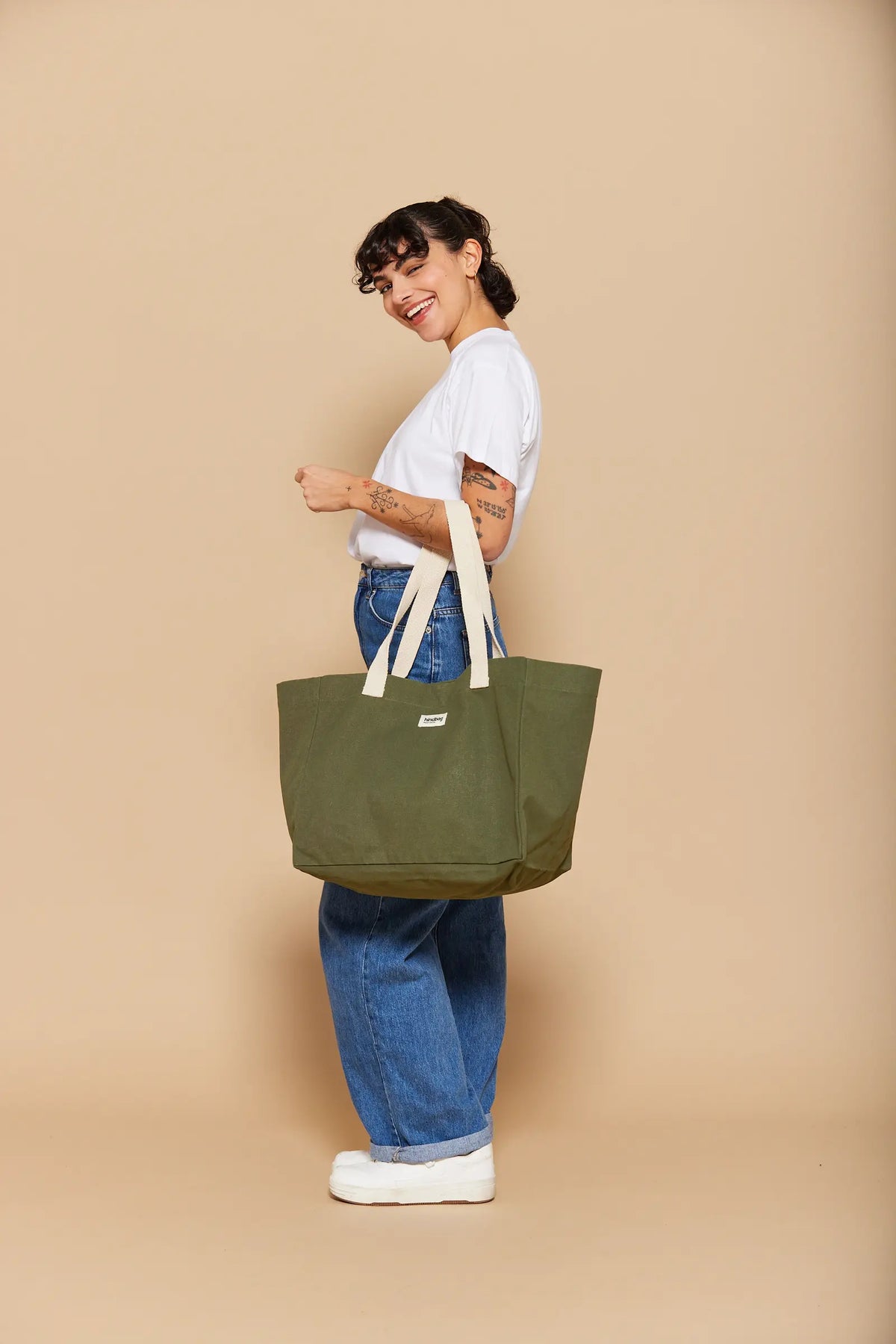 Claude Olive tote bag