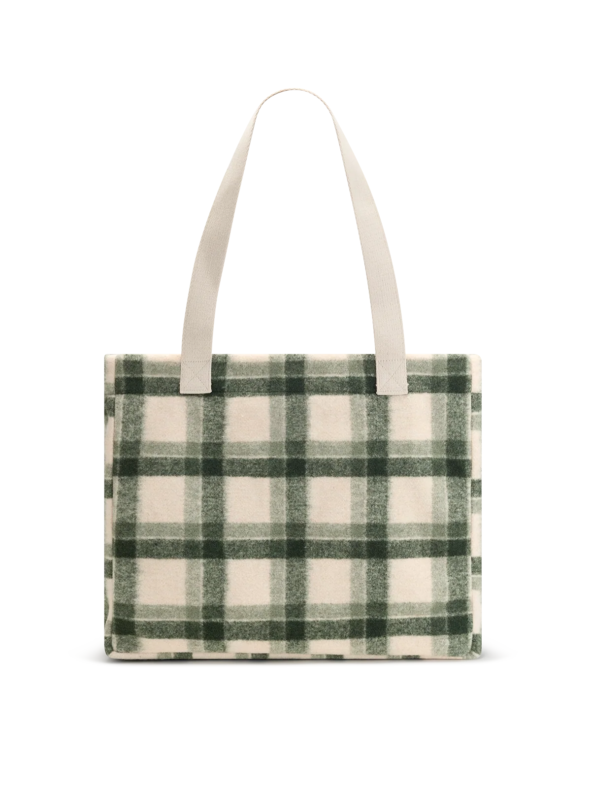 Claude green tartan Stripes Tote bag