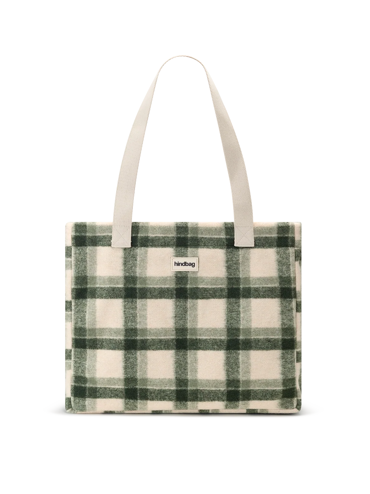 Claude green tartan Stripes Tote bag
