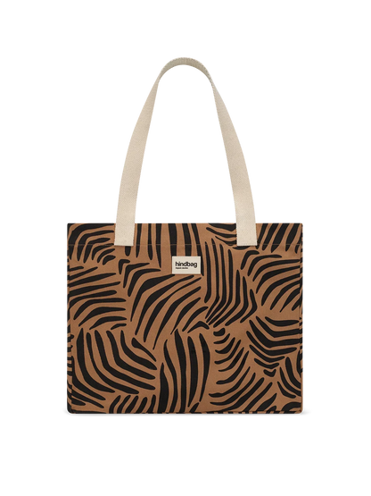 Claude Zebra Cinnamon Tote Bag