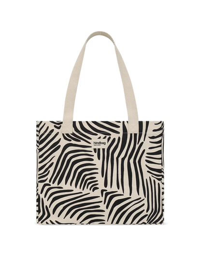 Claude Zebra Ecru Tote Bag