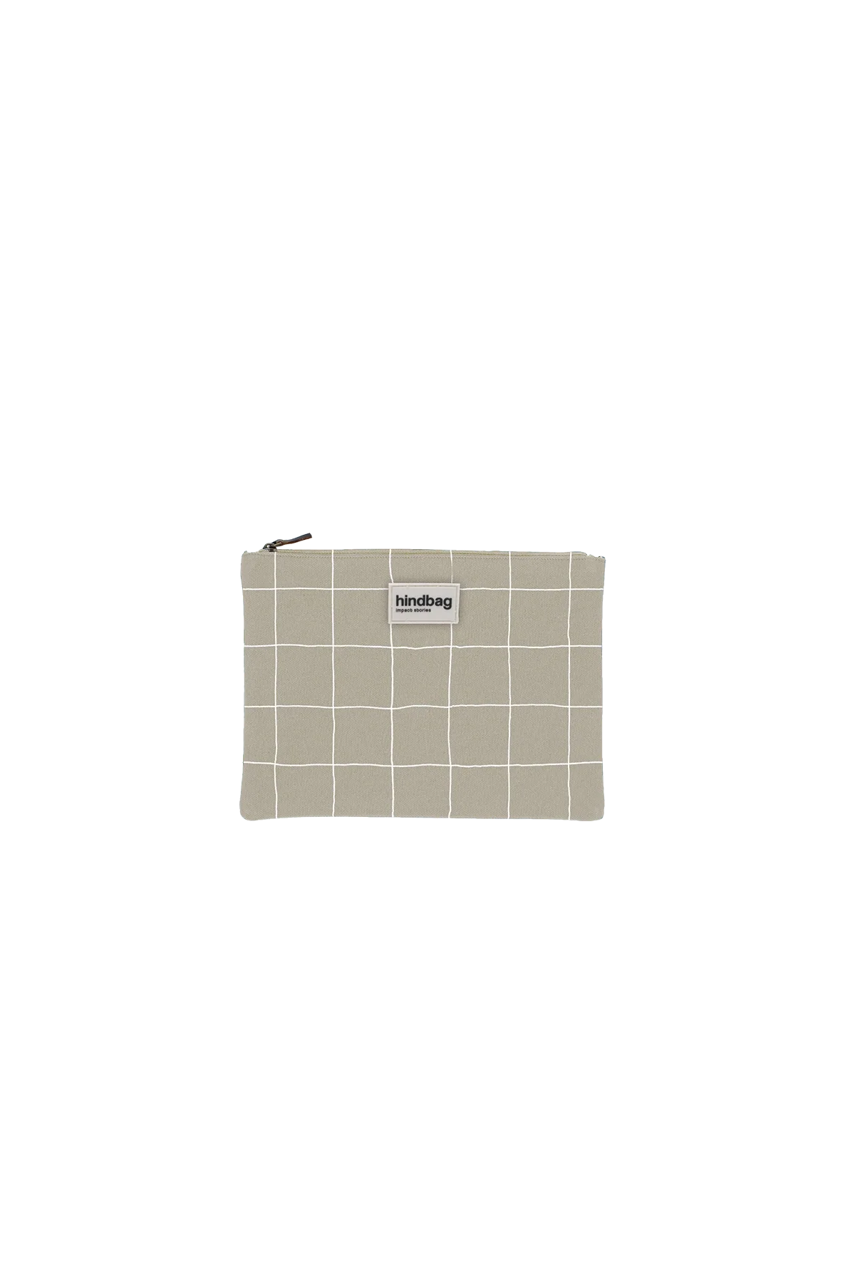 Ema Pouch – Sage Green/White Check