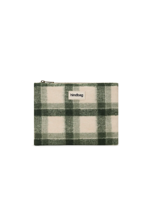 Ema green tartan Pouch