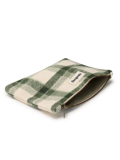 Ema green tartan Pouch