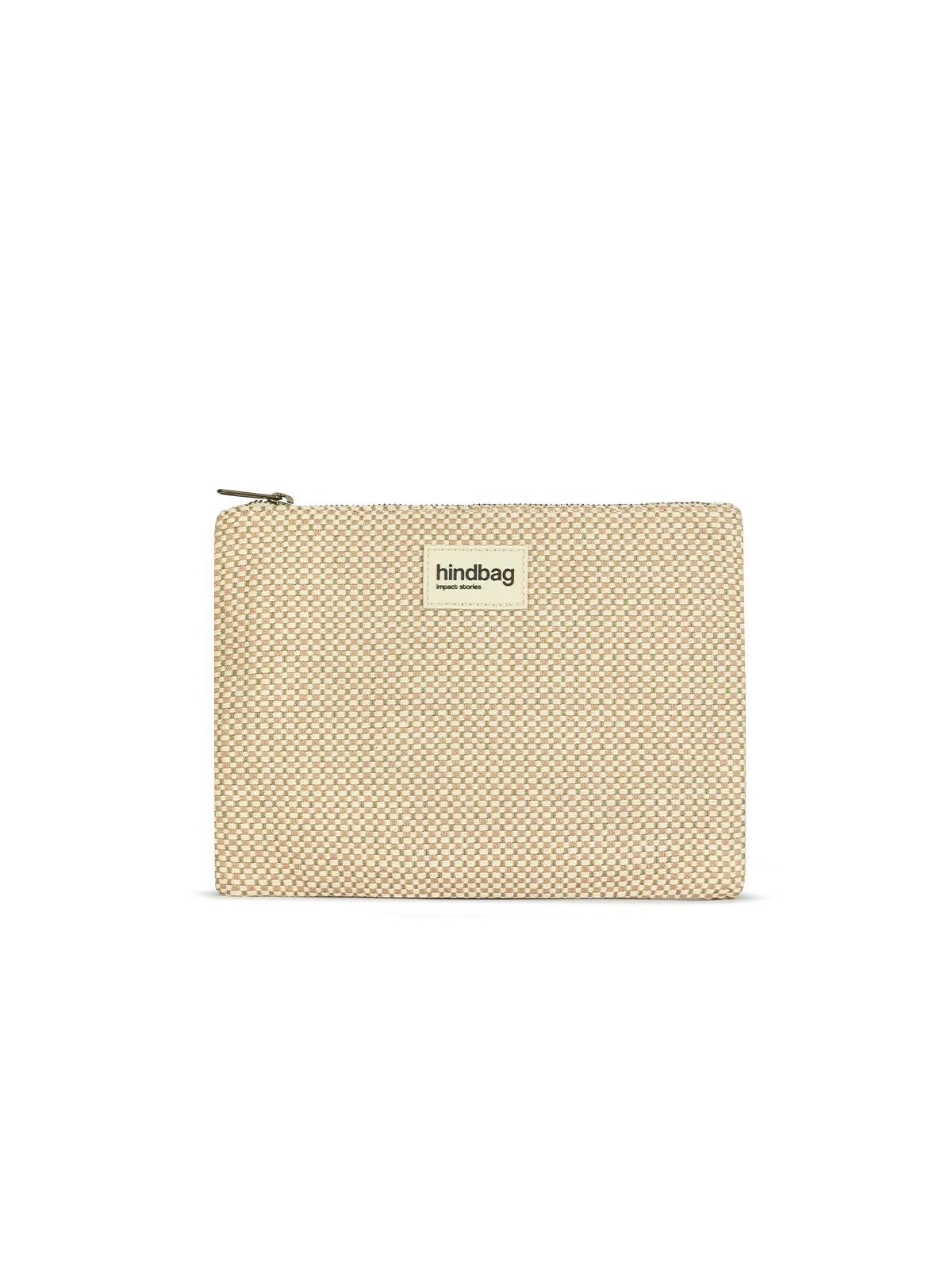 Ema nude woven pouch