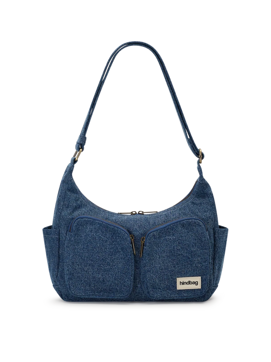 Emile dark blue denim Shoulder bag