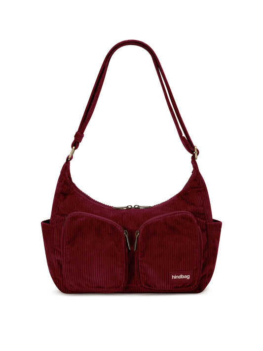 Emile burgundy corduroy Shoulder bag