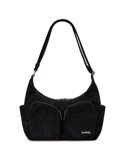 Emile black corduroy Shoulder bag