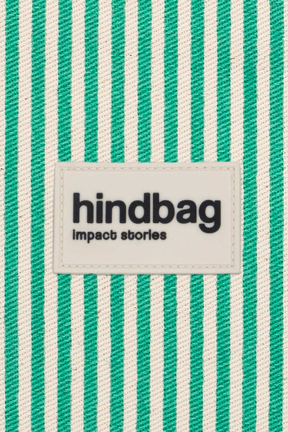 Ema Green Stripes Pouch