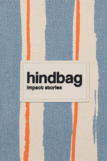 Claude Orange and Blue Stripes Tote bag