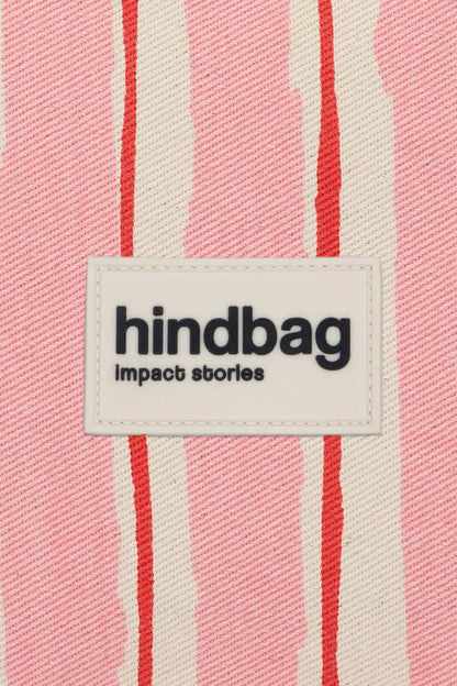 Lou Pouch Red and Pink Stripes