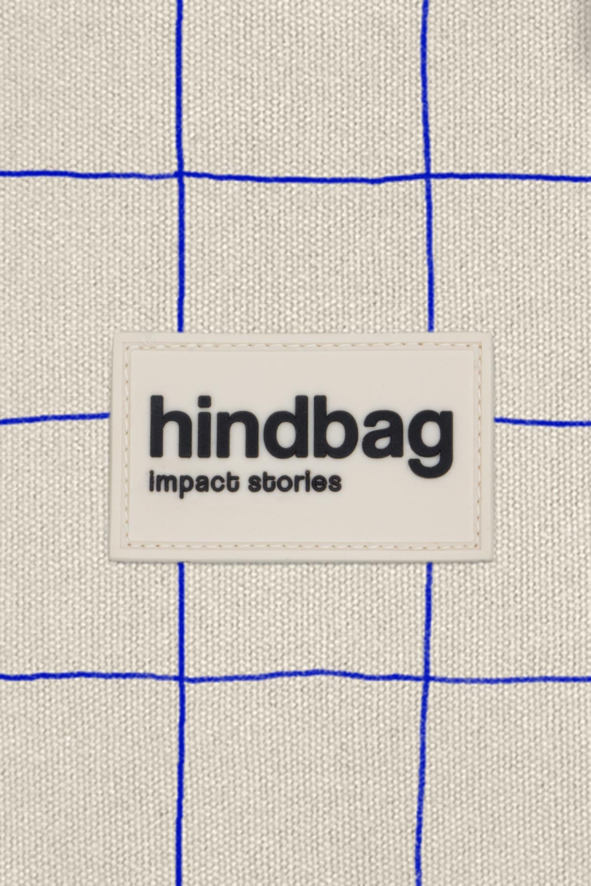 Ema Pouch – Off-White/Blue Check