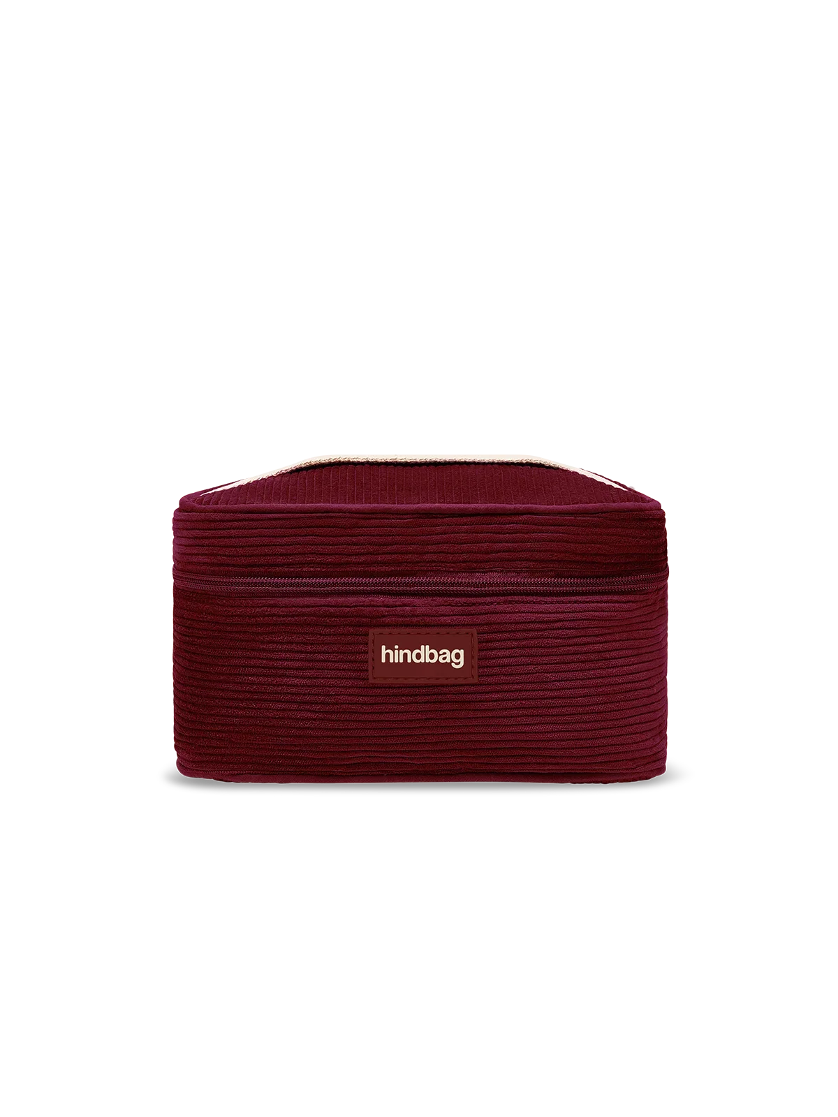 Gaspard burgundy corduroy Toiletry bag