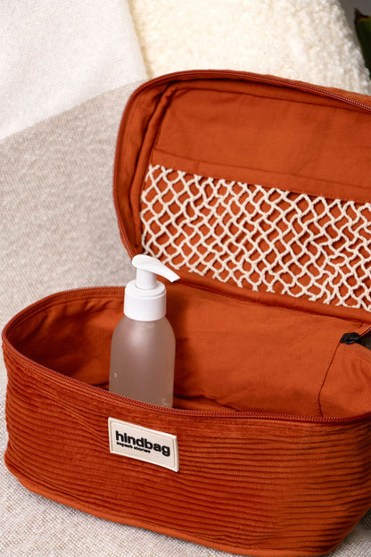 Gaspard Brick Corduroy Vanity Case