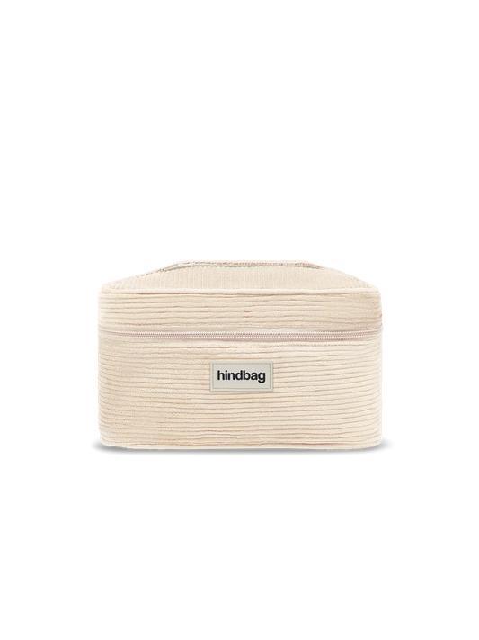 Gaspard cream corduroy Toiletry bag