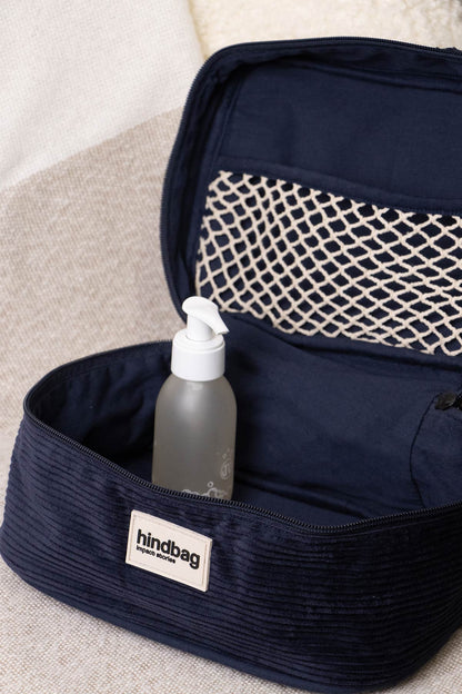 Gaspard Navy Corduroy Vanity Case