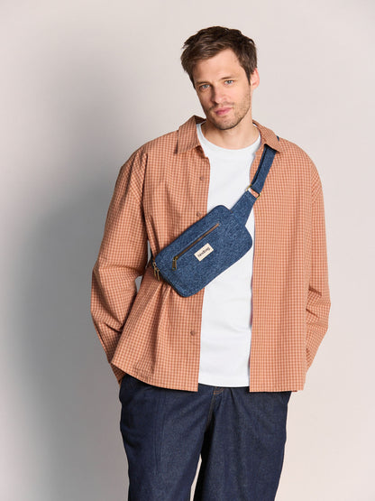 Harry dark blue denim bum bag