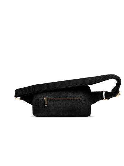Harry black corduroy bum bag