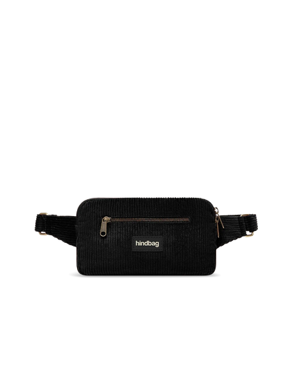 Harry black corduroy bum bag