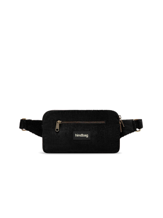Harry black corduroy bum bag