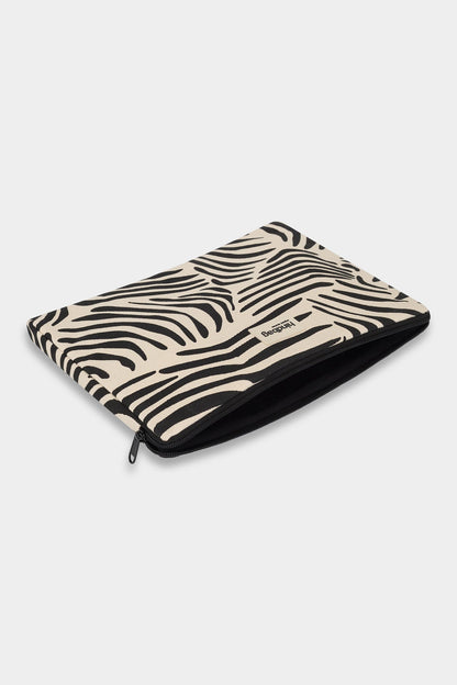 Ava Cinnamon Zebra Laptop Sleeve