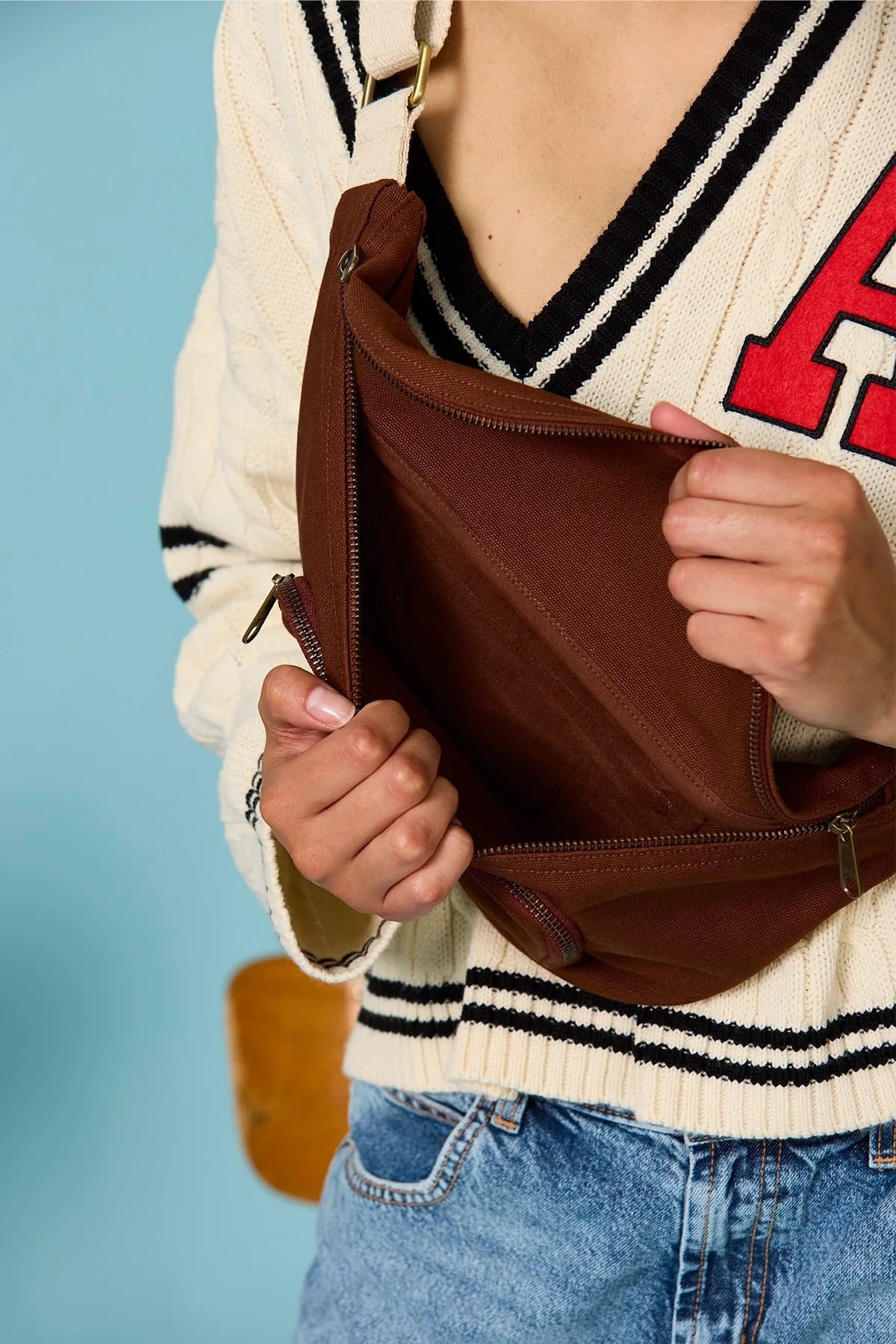 XL Sofia Chocolate Fanny Pack