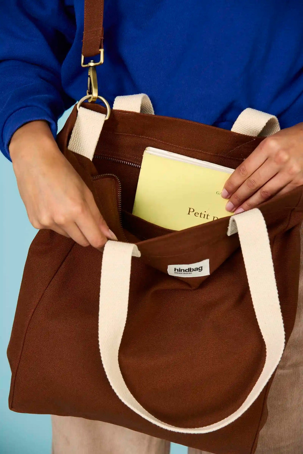 Paul Chocolat vertical shopping bag