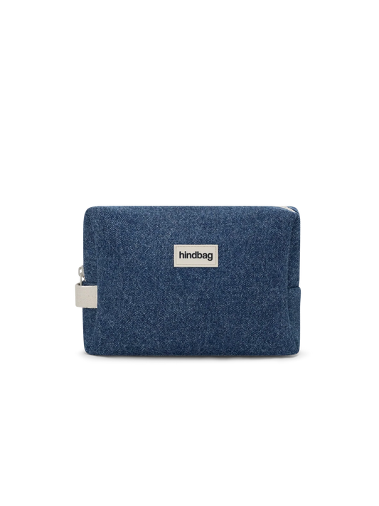 Leon dark blue denim Toiletry Bag