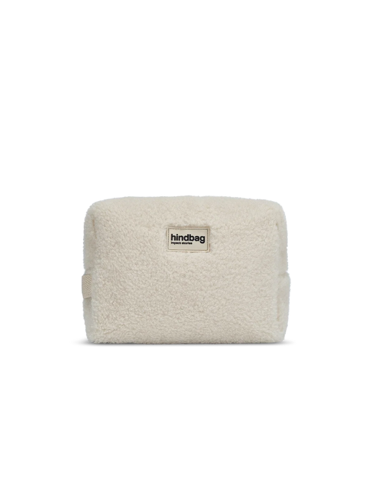 Léon Teddy Toiletry Bag in Arctic White