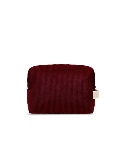Leon burgundy corduroy Toiletry Bag