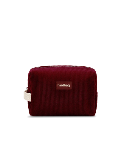Leon burgundy corduroy Toiletry Bag